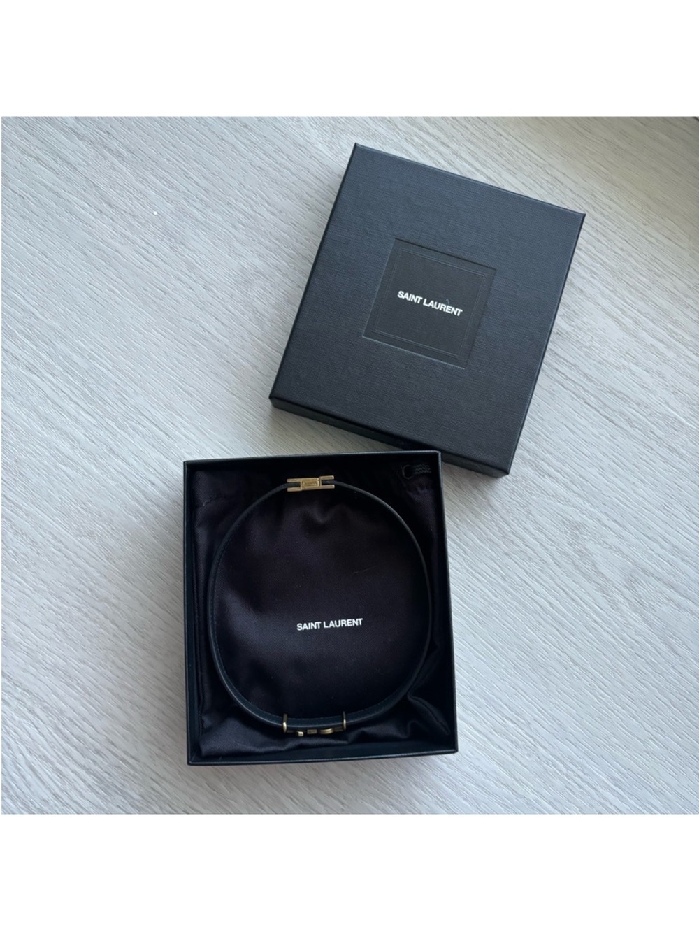 Saint Laurent Wrap Leather Bracelet - Picture 6 of 8